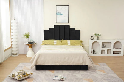 Cadre de lit PIANO velours 160x200 cm