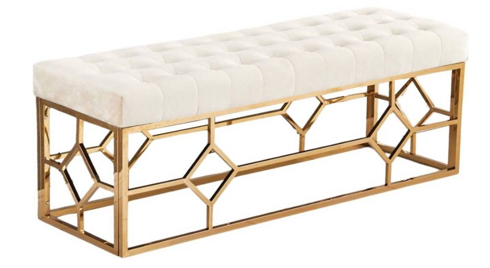 Banquette XXL VERTIGO Gold en velours