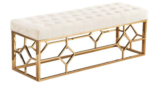 Banquette XXL VERTIGO Gold en velours