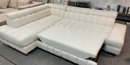 CANAPE BUBBLE ANGLE GAUCHE DOUDOU BOUCLE 275x203cm