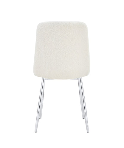 CHAISE ELISA PIED CHROME DOUDOU