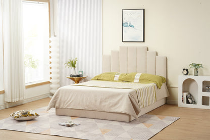 CADRE DE LIT PIANO BEIGE 160x200 cm