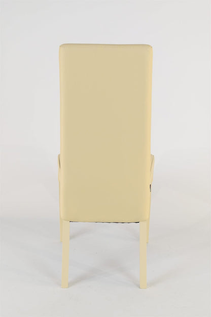 CHAISE KIRA SABLE PIEDS LAQUES SABLE