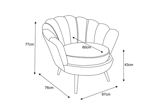 FAUTEUIL NYMPHEA CHROME FUSHIA