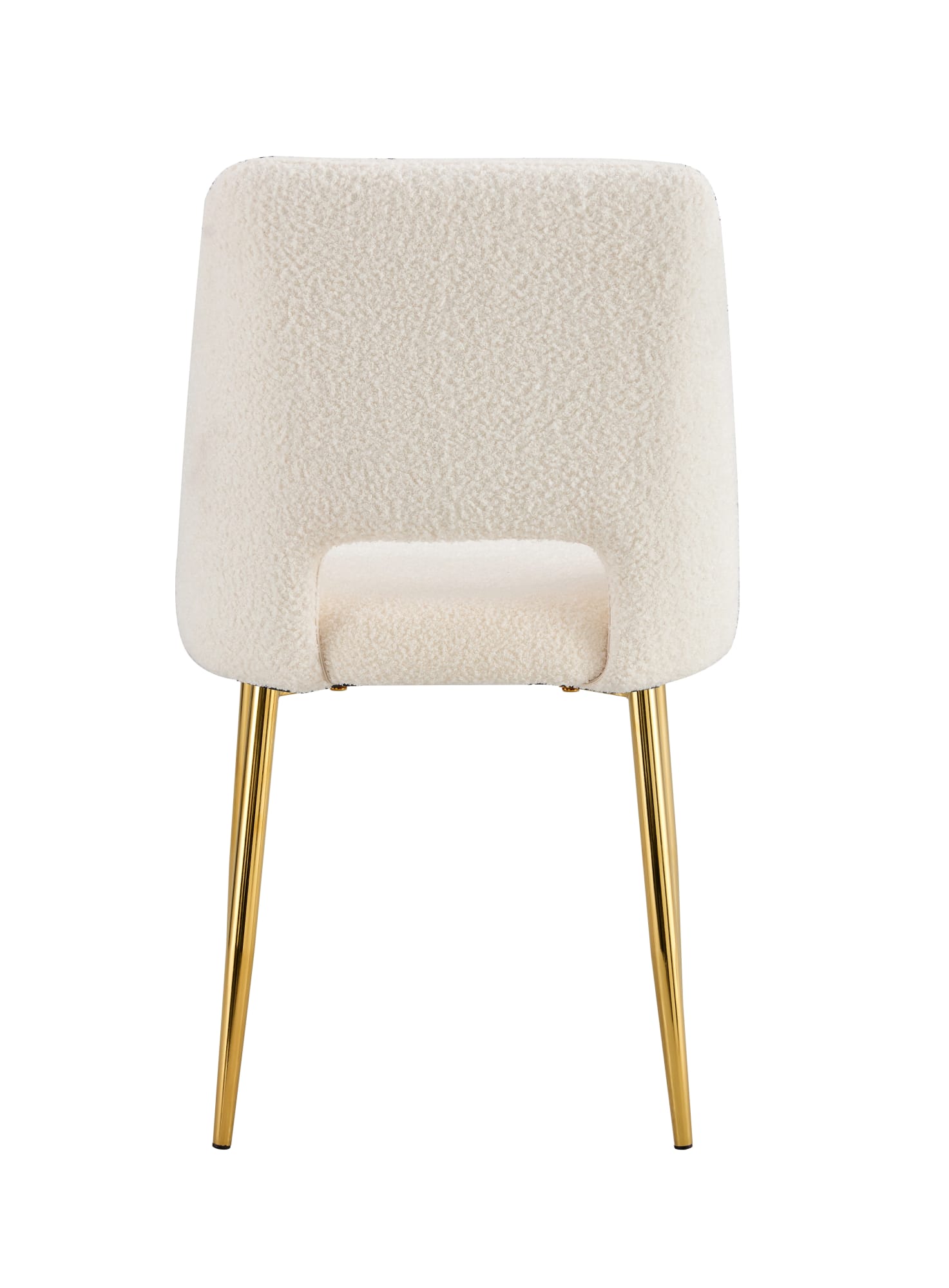 CHAISE AVA PIEDS GOLD DOUDOU BEIGE