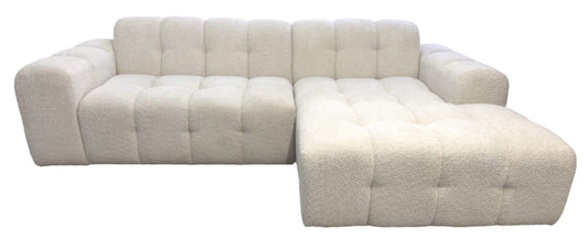 CANAPE BREST ANGLE DROIT DOUDOU BOUCLE 270x175x80cm