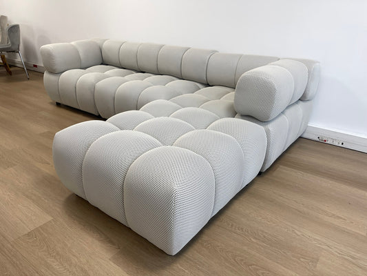 3+1 CANAPE RITZ MODULABLE TISSUS 3D BEIGE 285x190cm