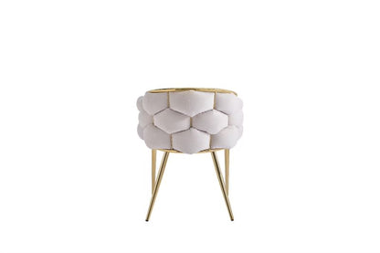 CHAISE BALLON GOLD VELOURS BEIGE