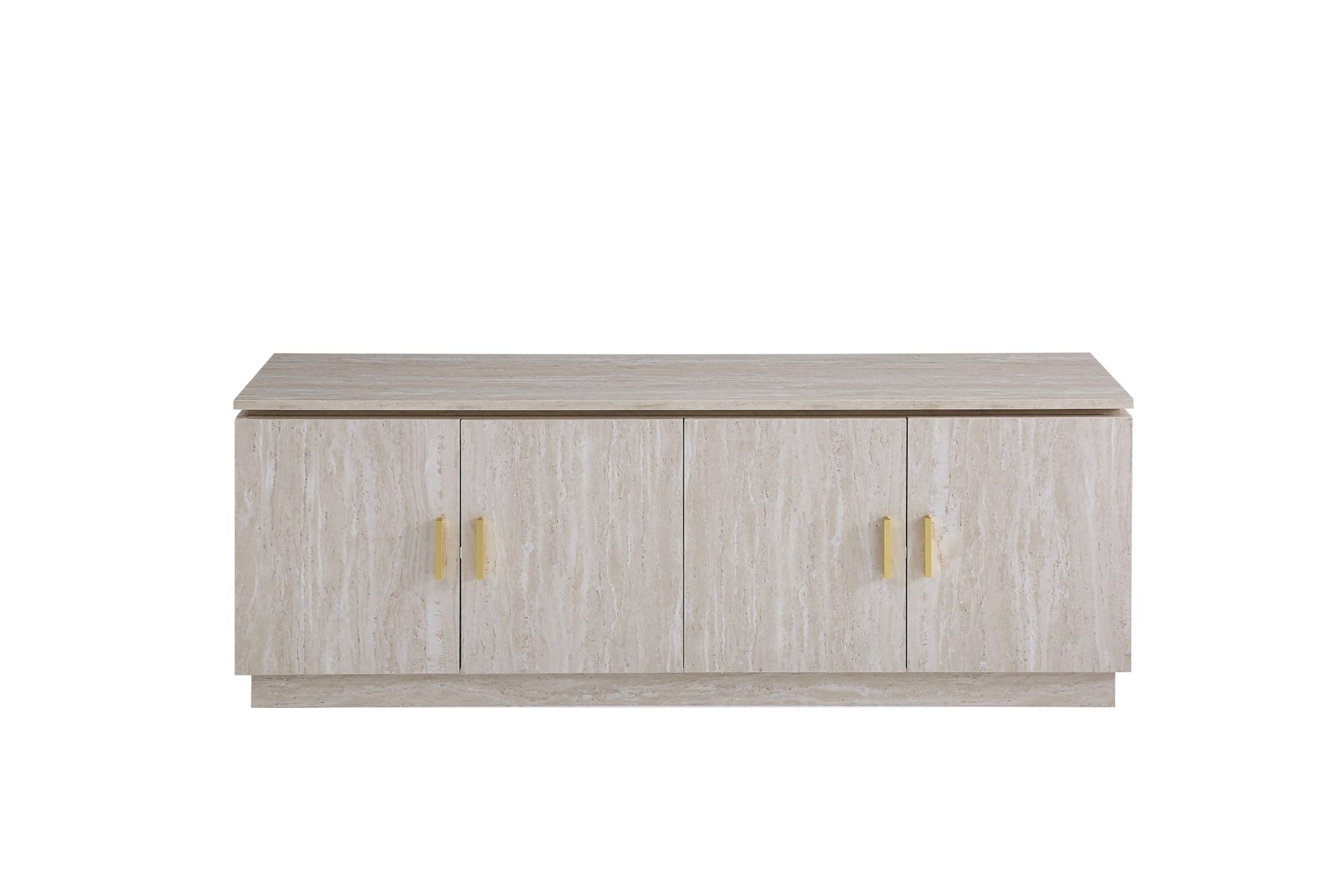 MEUBLE TV BAIETA MDF EFFET TRAVERTIN 160CM