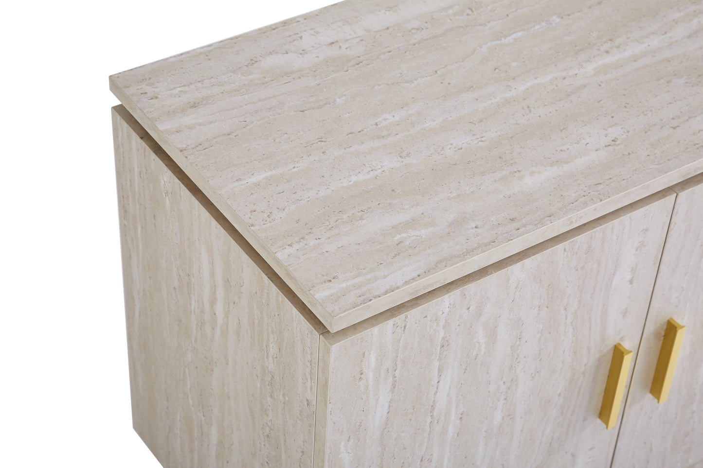 MEUBLE TV BAIETA MDF EFFET TRAVERTIN 160CM