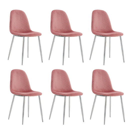 Lot de chaises Scandinave ALVEOLE Chrome