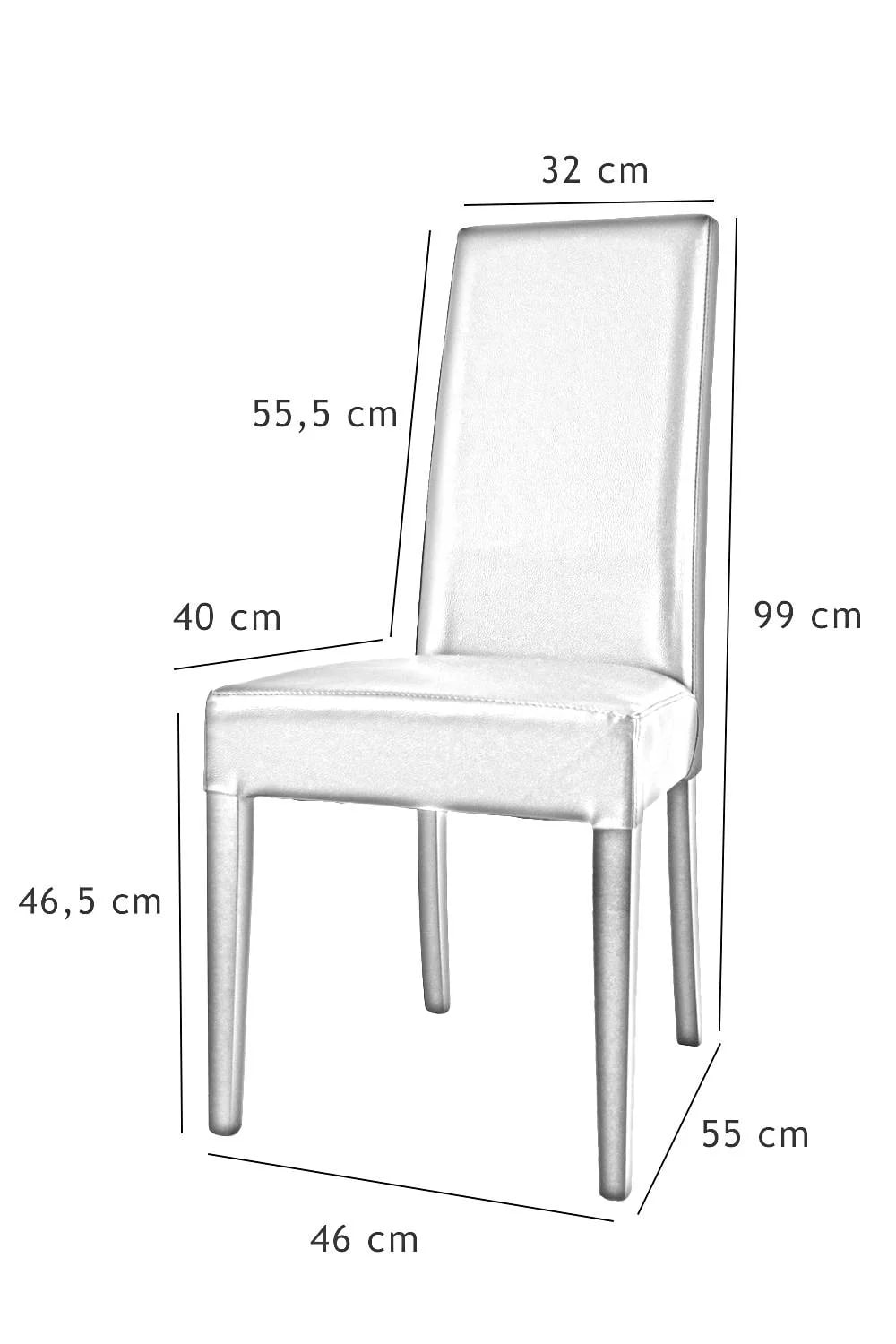 CHAISE KIRA WENGE PIEDS LAQUES WENGE