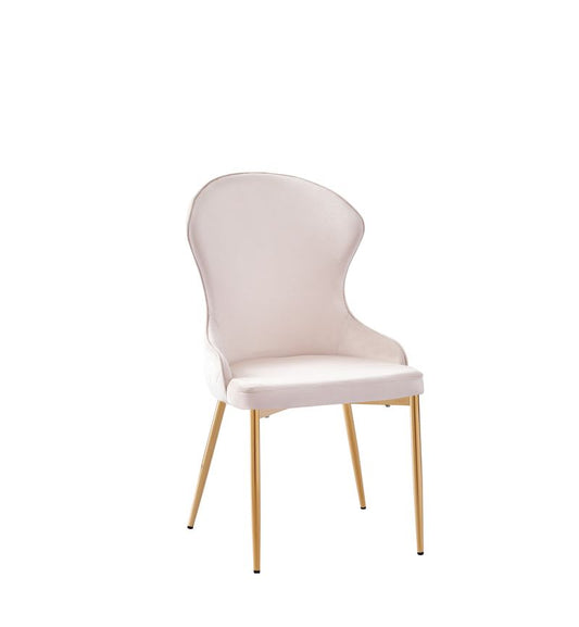 CHAISE HILTON GOLD VELOURS BEIGE