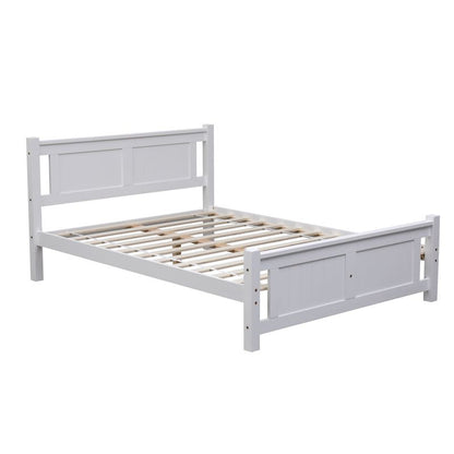 LIT BATNA EN BOIS BLANC 140x190cm