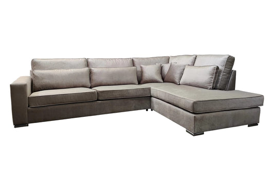 CANAPE BRISTOL ANGLE GAUCHE MARA GREIGE 316x230cm