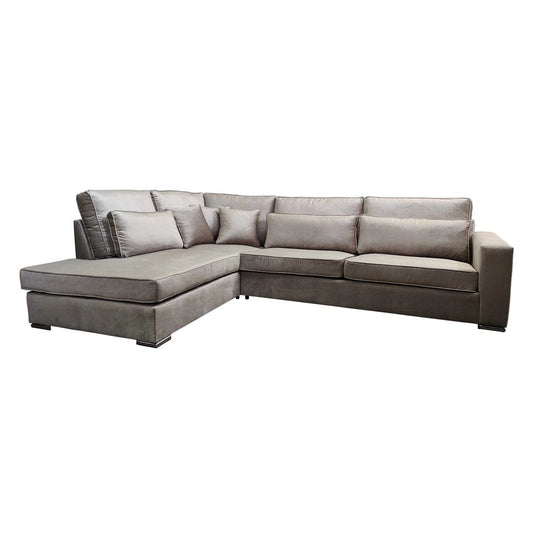 CANAPE BRISTOL ANGLE GAUCHE MARA GREIGE 316x230cm