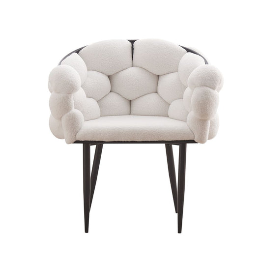 CHAISE BALLON DOUDOU PIED METAL NOIR