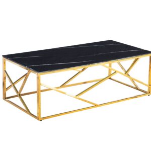 Table Basse GEOMAG Gold 120x60x45 cm