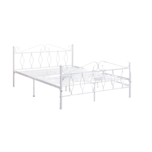 Lit 2 places JULIE 140x190 cm métal sommier inclus
