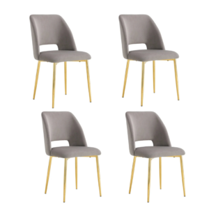Lot de chaises AVA Gold en Velours