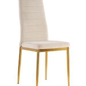 Lot de chaises TOLIA gold velours