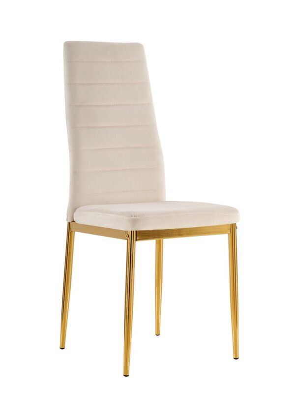 Lot de chaises TOLIA gold velours