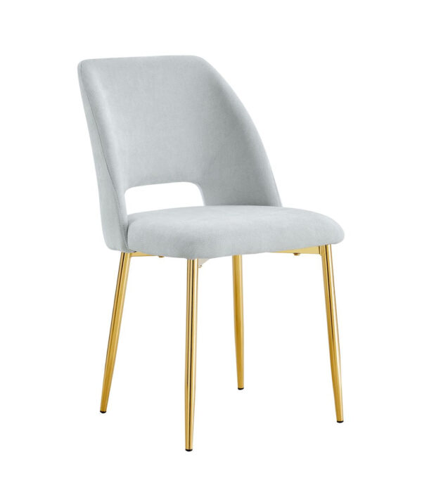 Lot de chaises AVA Gold Tissu Serge Gris