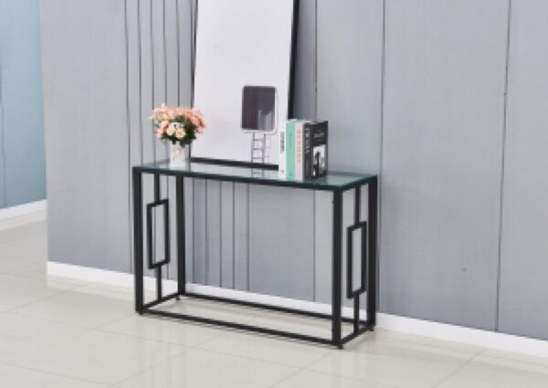 Console SOPHIE Métal Noir 120x40x78 cm