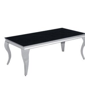 Table basse BAROQUE Chrome  120x60x45 cm