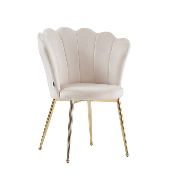 Lot de chaises NYMPHEA pieds Chrome assise Velours