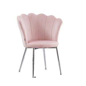 Lot de chaises NYMPHEA pieds Chrome assise Velours