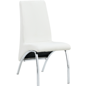 Lot de Chaises Fate chrome et simili cuir