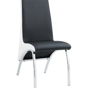Lot de Chaises Fate chrome et simili cuir