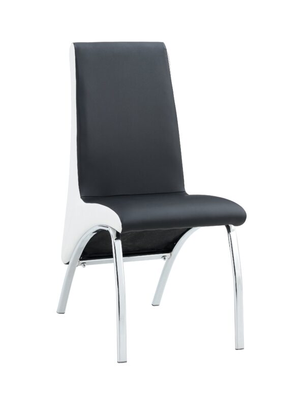 Lot de Chaises Fate chrome et simili cuir