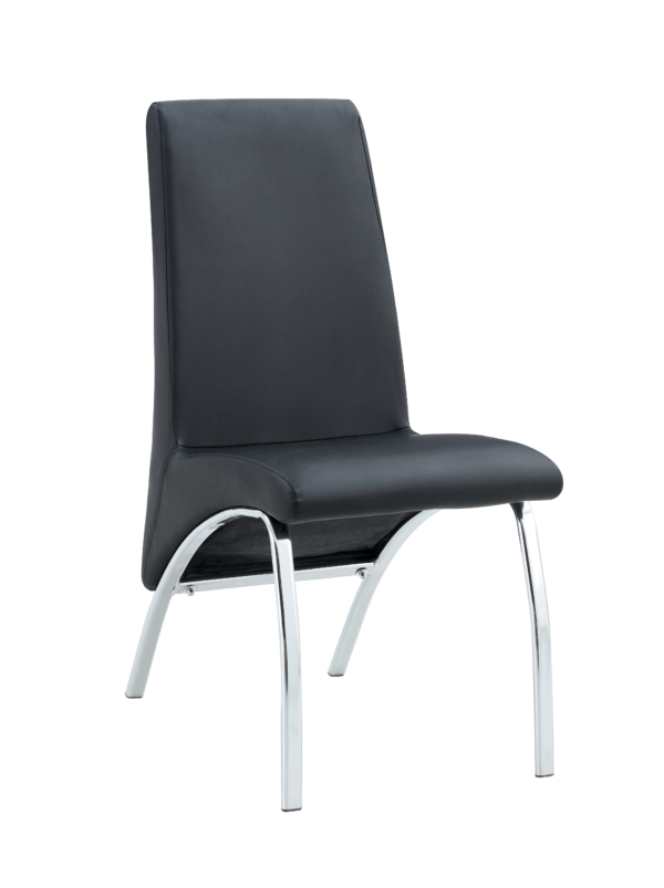 Lot de Chaises Fate chrome et simili cuir