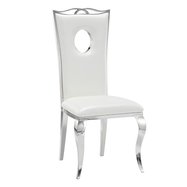 Lot de Chaises baroque ROYAL Chrome Simili