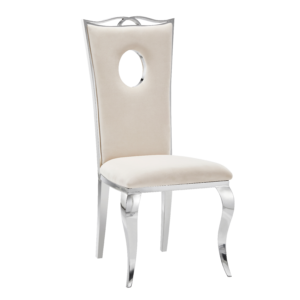 Lot de Chaises baroque ROYAL Chrome Velours