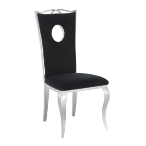 Lot de Chaises baroque ROYAL Chrome Velours