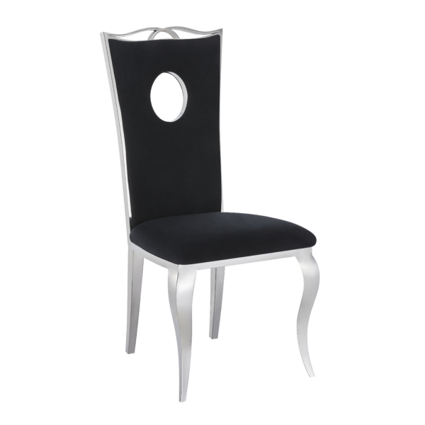 Lot de Chaises baroque ROYAL Chrome Velours
