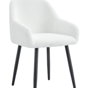 LOT DE CHAISE AVEC ACCOUDOIR PEACH PIED METAL NOIR
