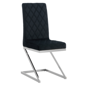 Lot de chaises COCOMAT Chrome et velours