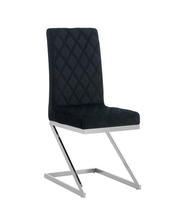 Lot de chaises COCOMAT Chrome et velours