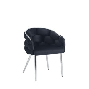 Lot de 2 chaises BALLON pieds chrome