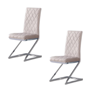 Lot de chaises COCOMAT Chrome et velours