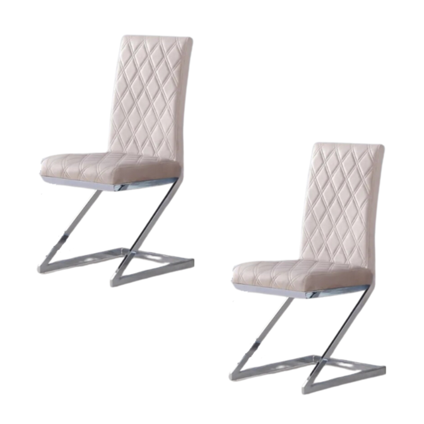 Lot de chaises COCOMAT Chrome et velours