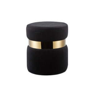Lot de 2 poufs CHIC en velours