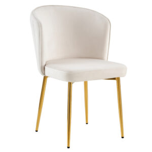CHAISE DIANA GOLD VELOURS BEIGE