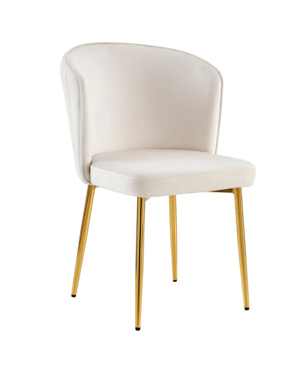 CHAISE DIANA GOLD VELOURS BEIGE