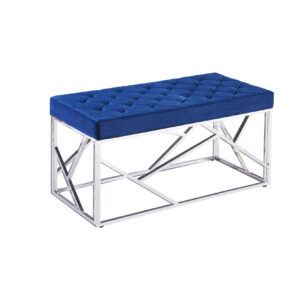 Banquette GEOMAG capitonnée en velours