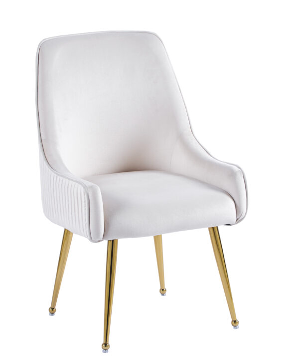 CHAISE LUXURY GOLD VELOURS BEIGE